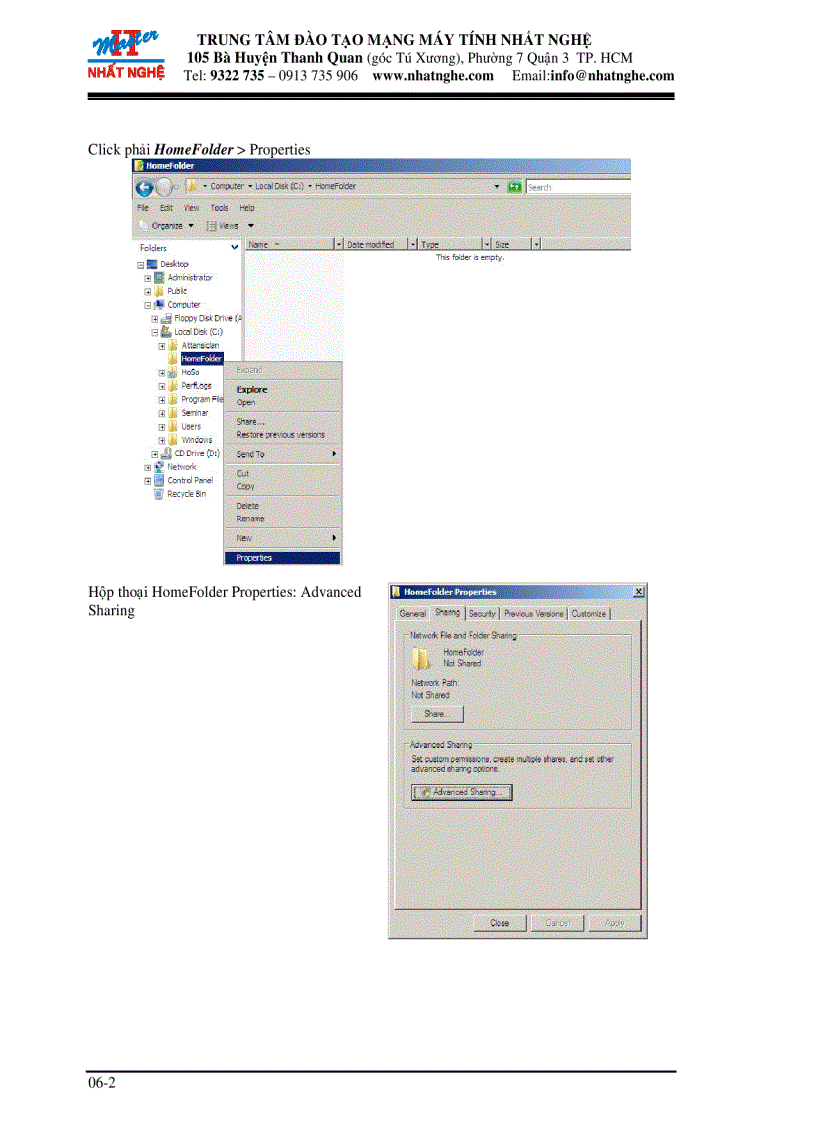 image for page Tạo Home Folder cho 01 user