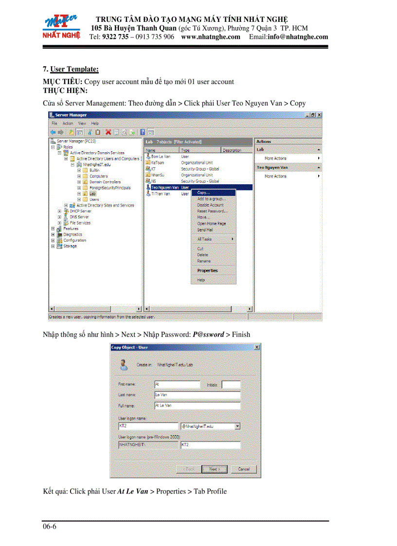 image for page Tạo Home Folder cho 01 user