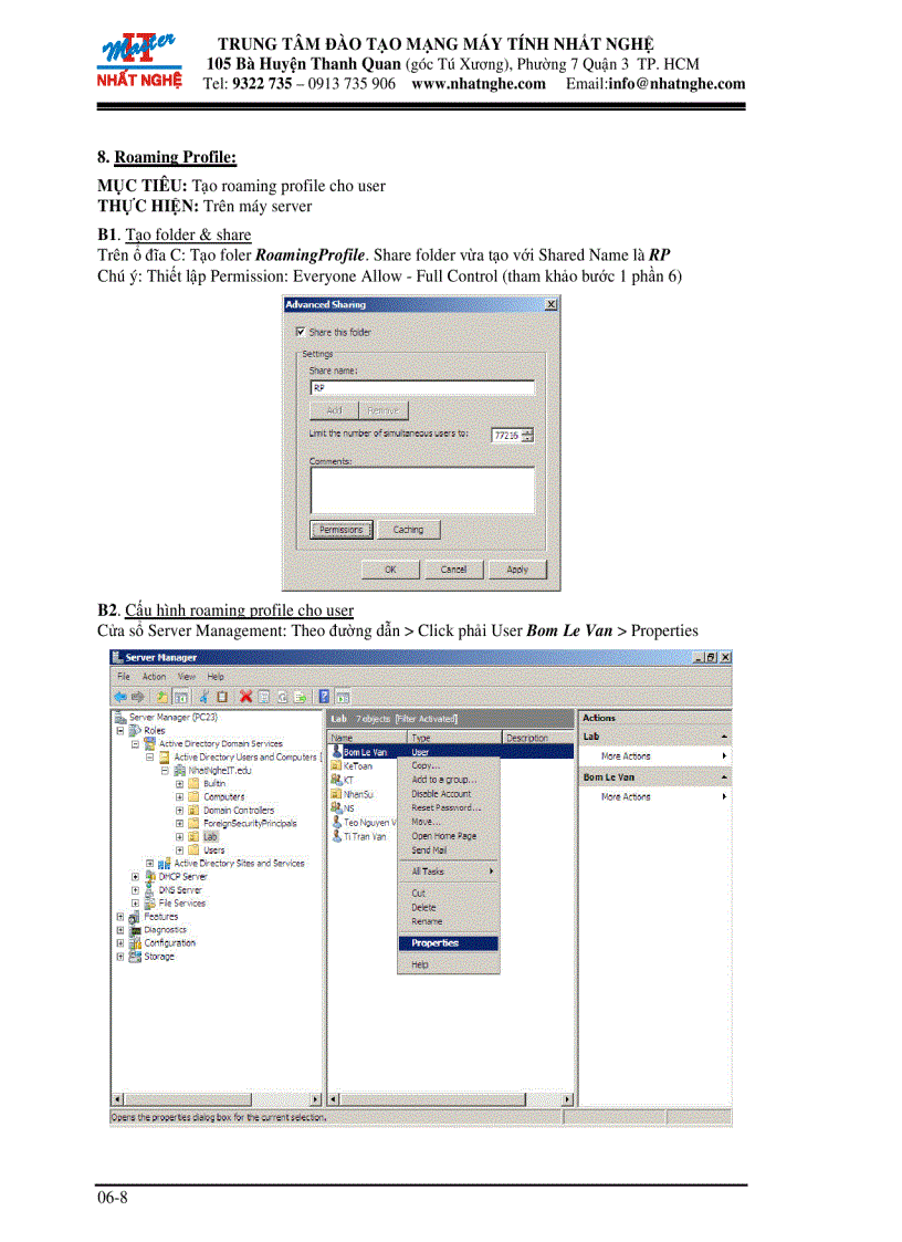 image for page Tạo Home Folder cho 01 user