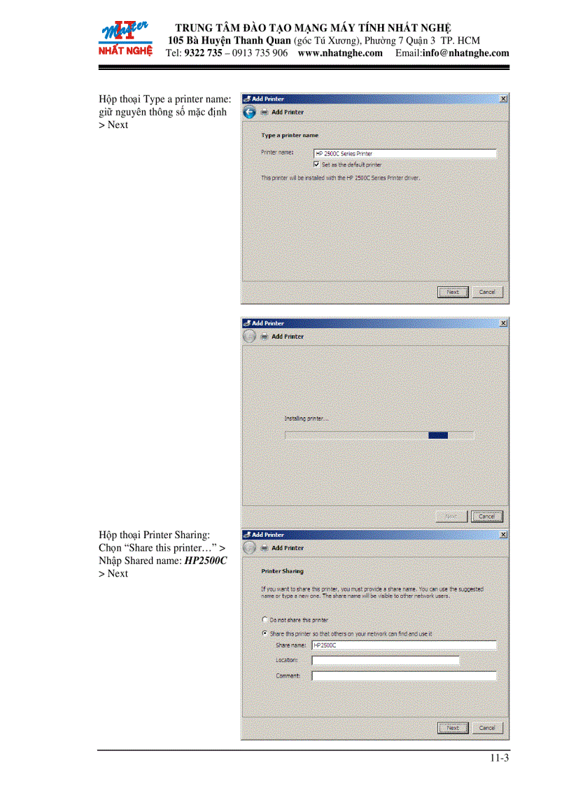 image for page Cài đặt printer và thiết lập permission