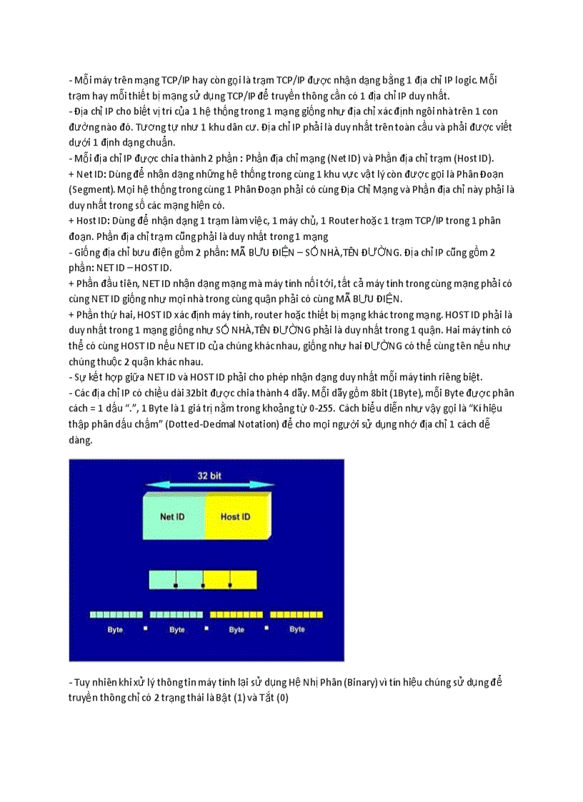 Bộ giao thức tcp ip