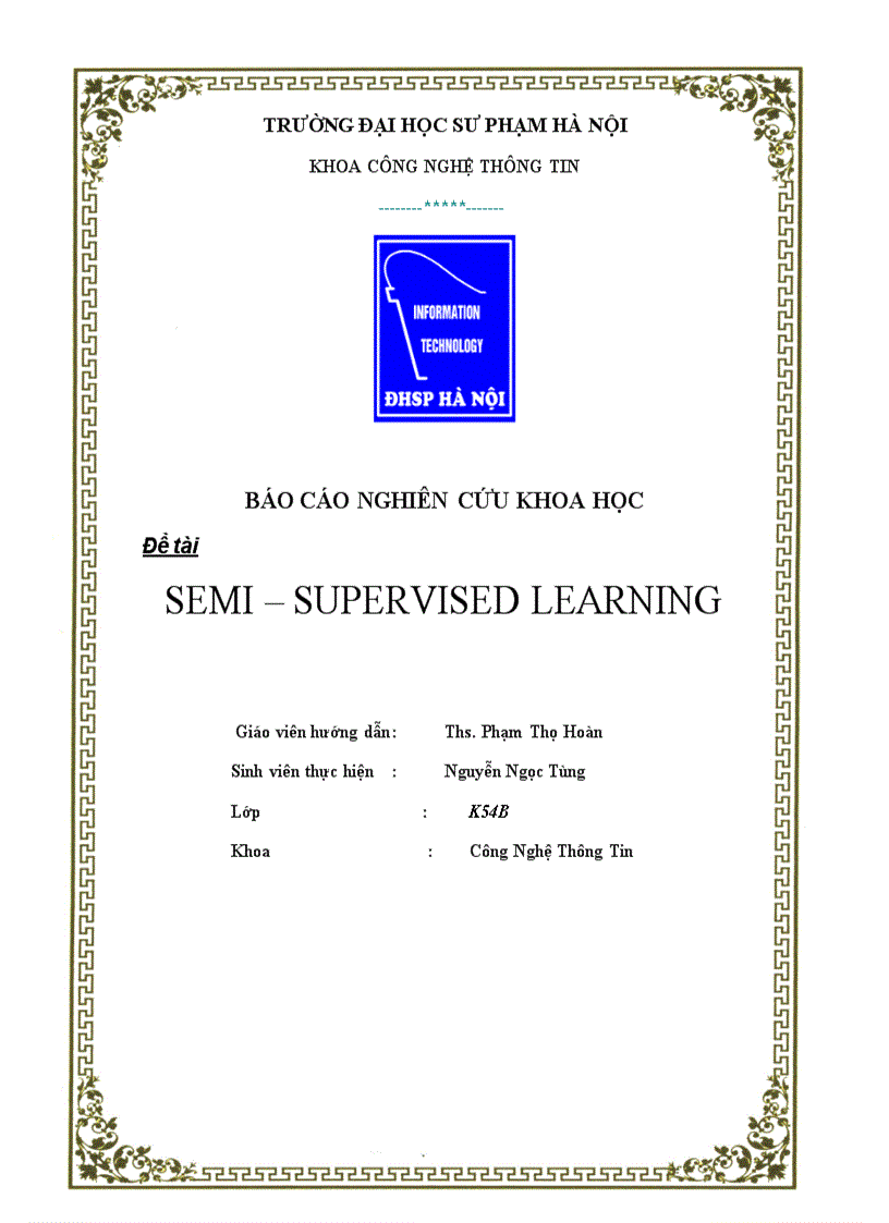 image for page Semi supervised learning