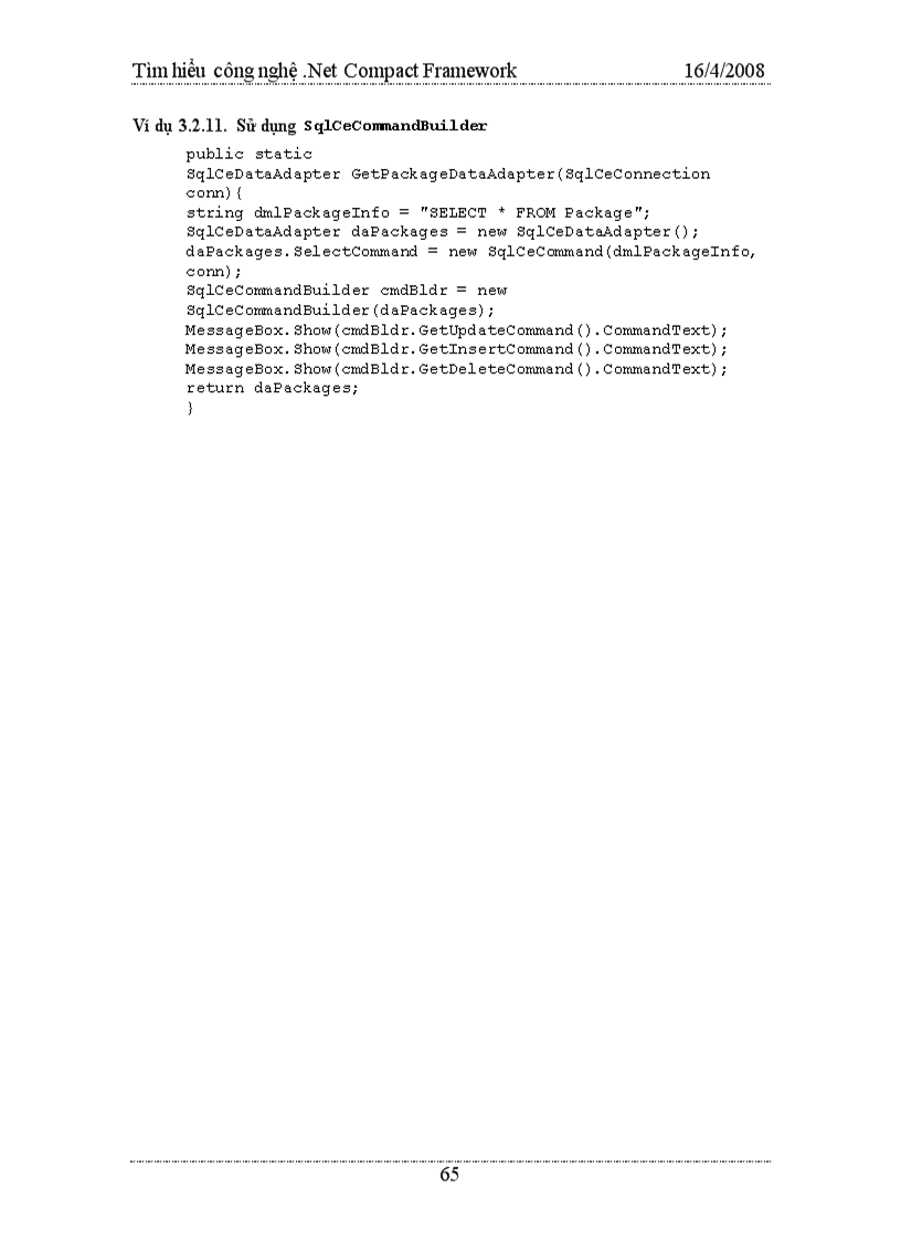 image for page Công nghệ Net Compact Framework