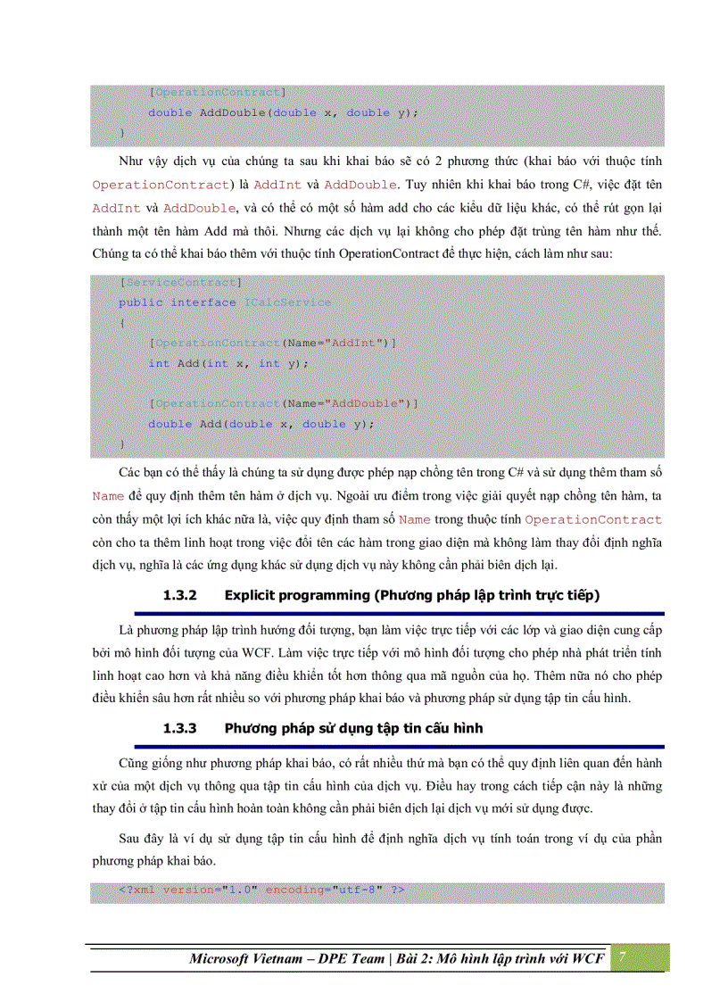 image for page Mô hình lập trình với windows communication foundation