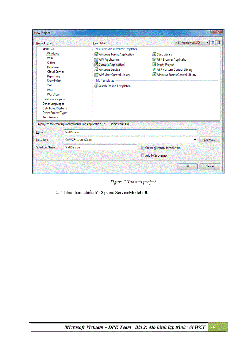 image for page Mô hình lập trình với windows communication foundation