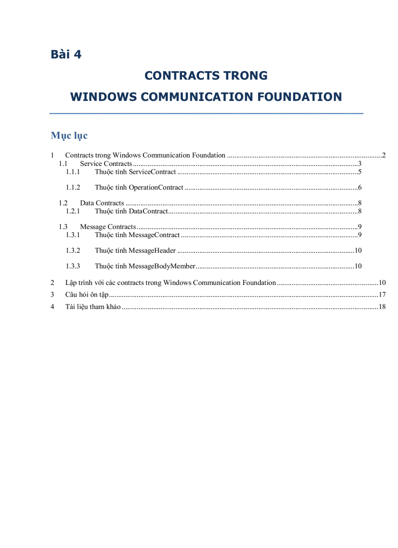 image for page Lập trình với các contracts trong Windows Communication Foundation