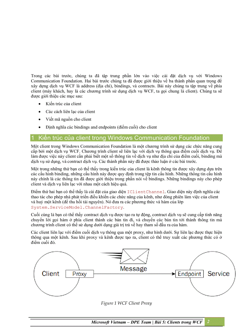 image for page Kiến trúc của client trong Windows Communication Foundation