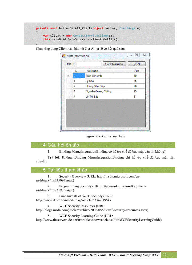 image for page Tổng quan về bảo mật trong Windows Communication Foundation