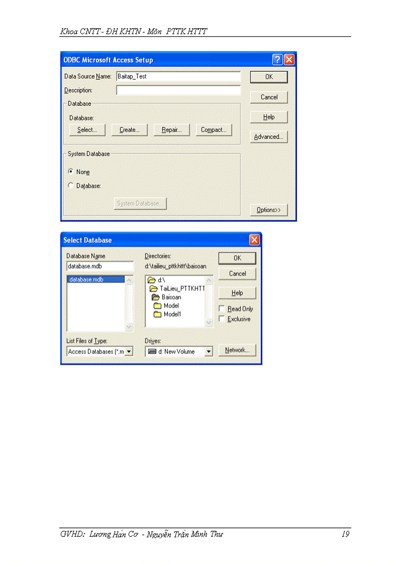 image for page Nội dung hướng dẫn thực hành môn pttk httt
