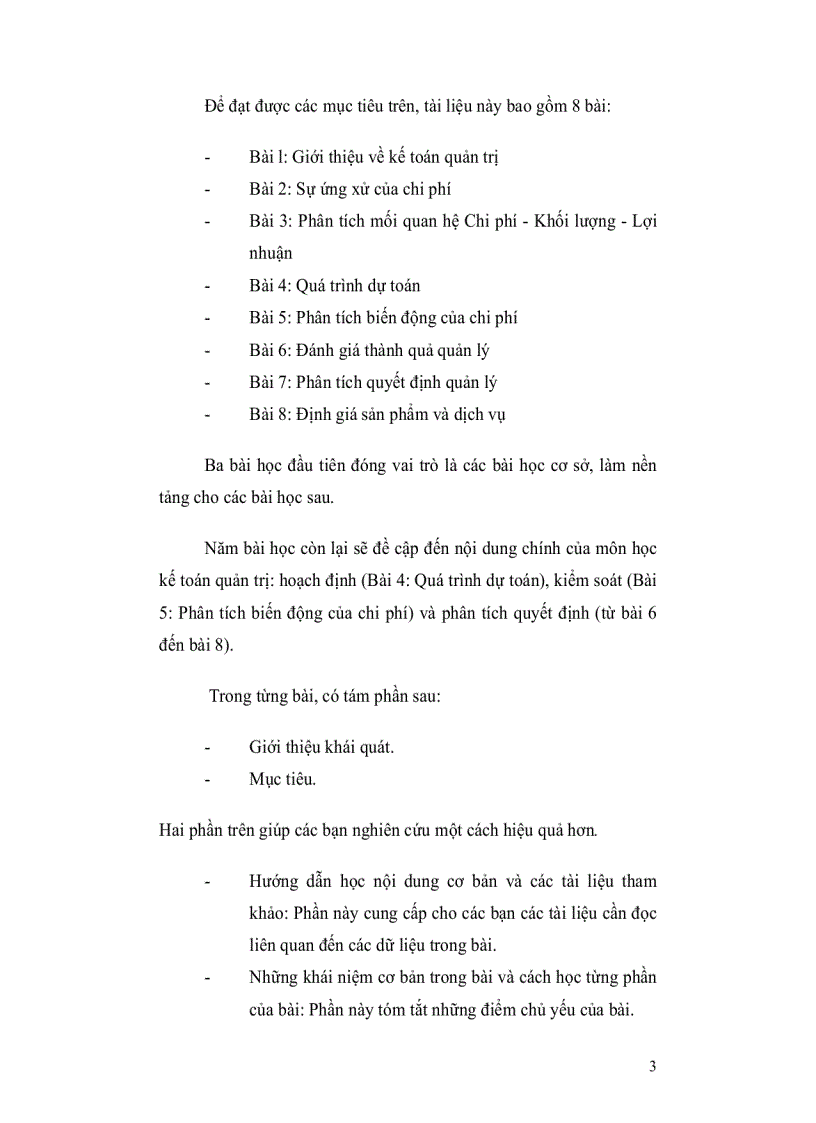 image for page Tài liệu hướng dẫn học tập kế toán quản trị