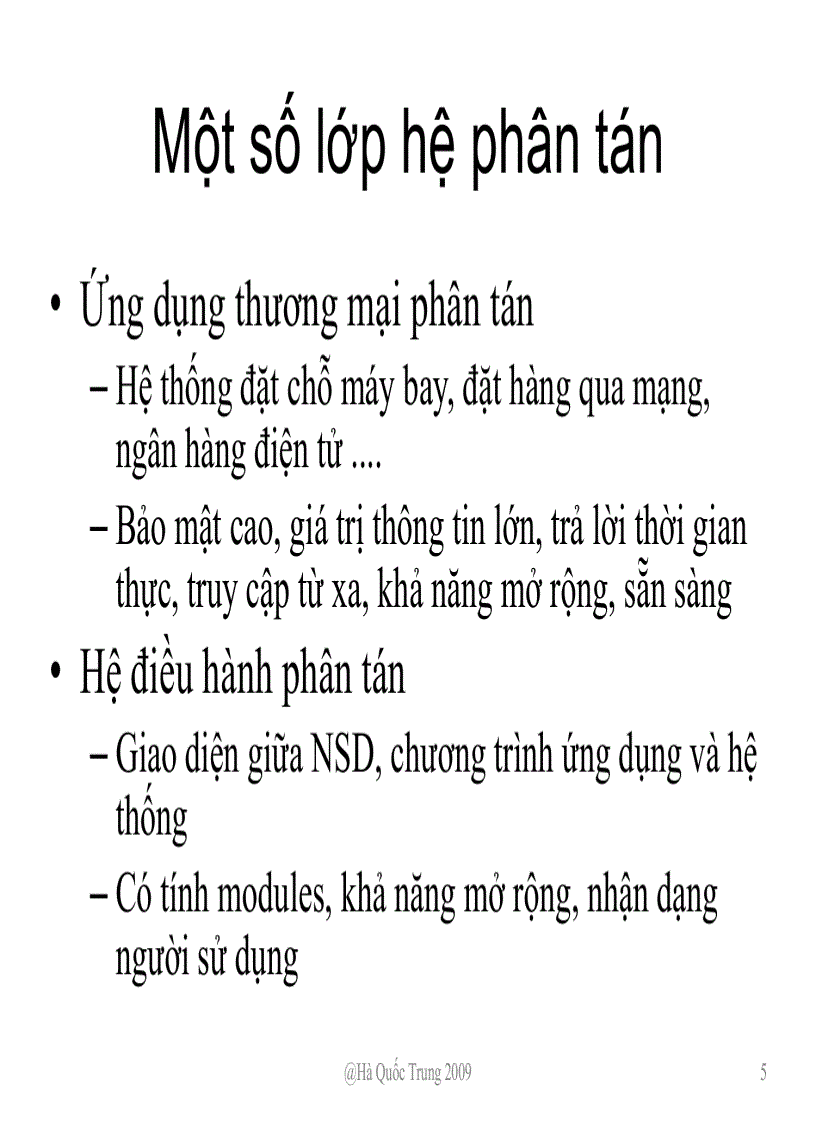 image for page Tổng quan về hệ phân tán