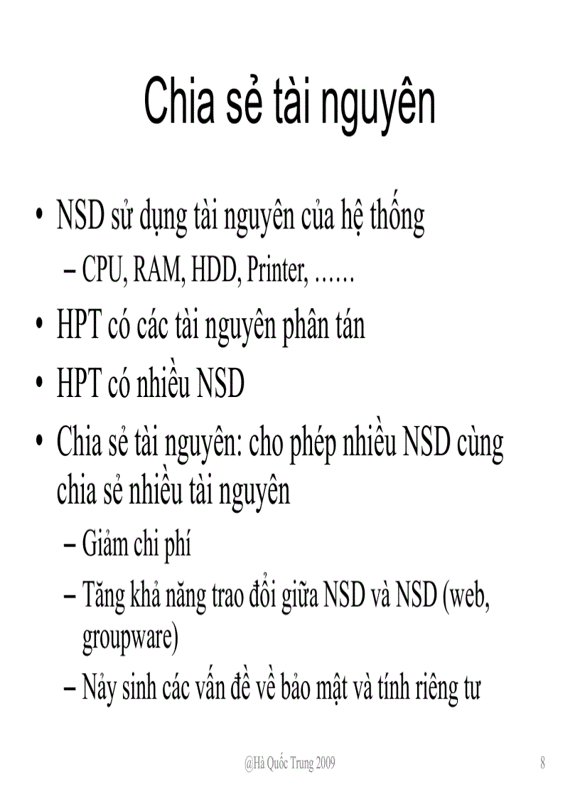 image for page Tổng quan về hệ phân tán