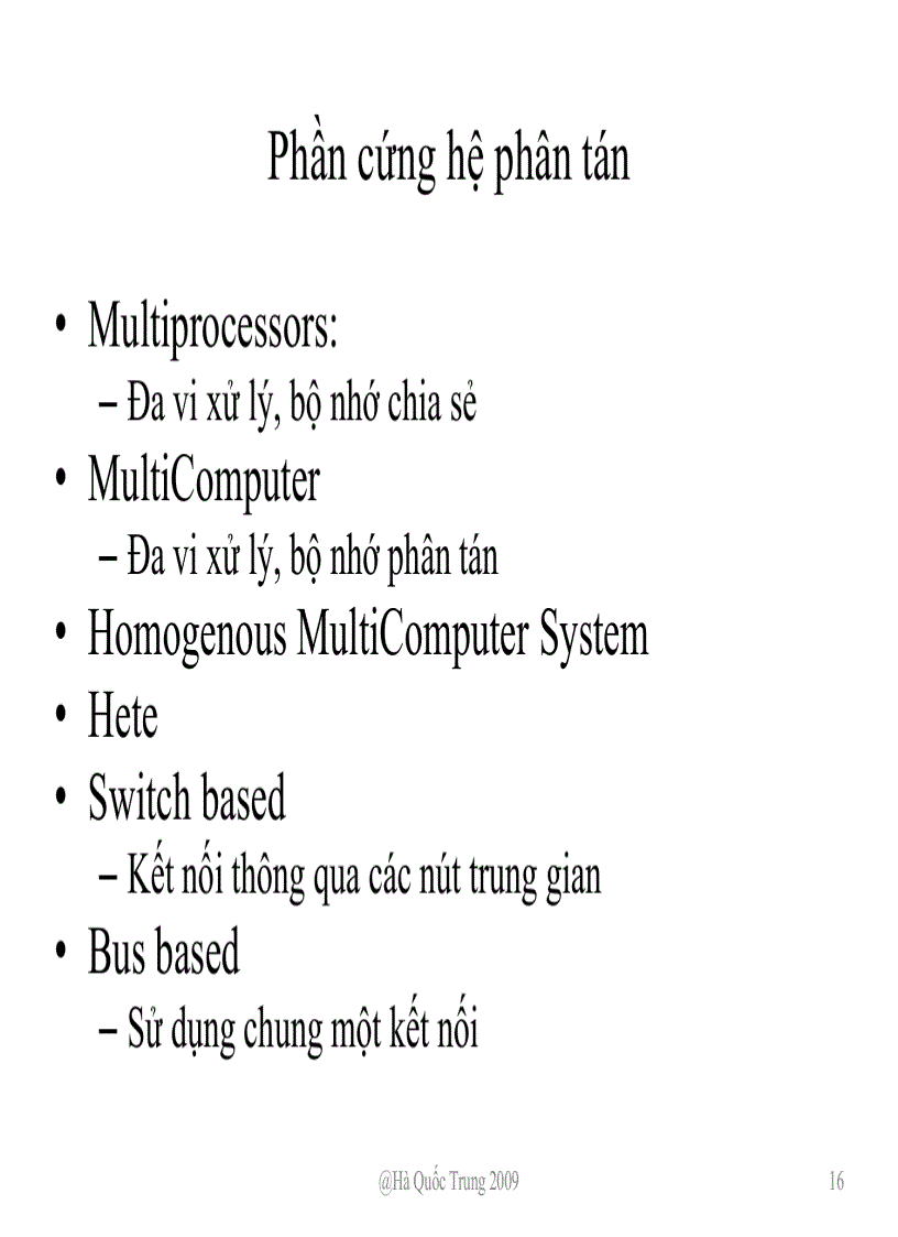 image for page Tổng quan về hệ phân tán
