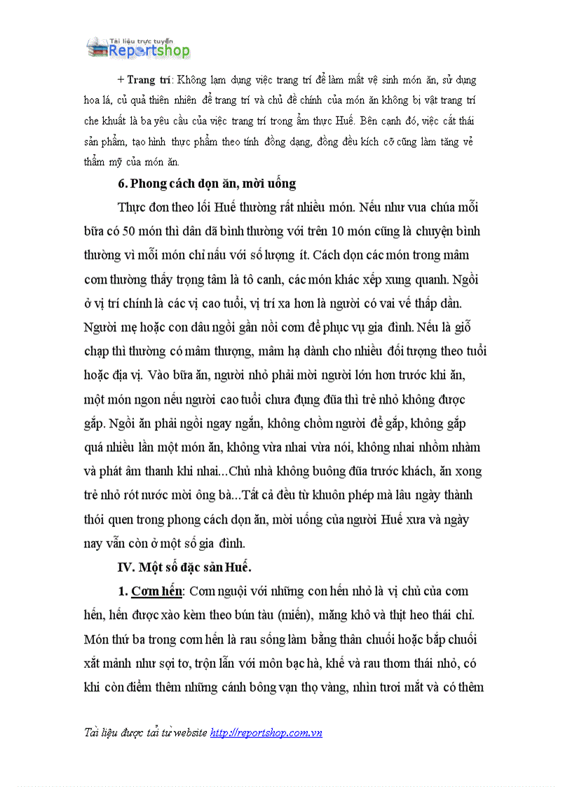 image for page Văn hóa ẩm thực huế