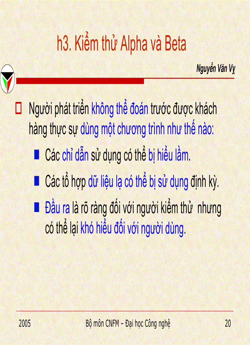 image for page Bảo đảm chất lượng phần mềm và kiểm thử