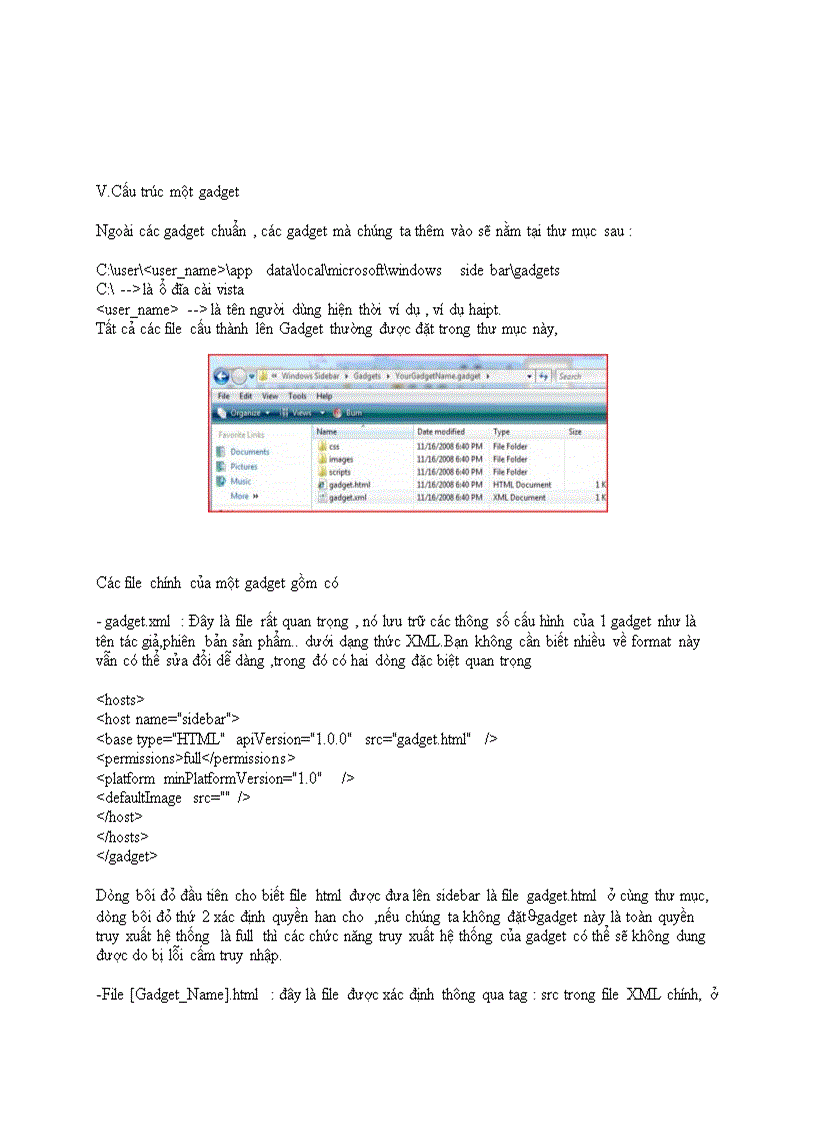 image for page Kỹ thuật lập trình gadget cho Window Vista
