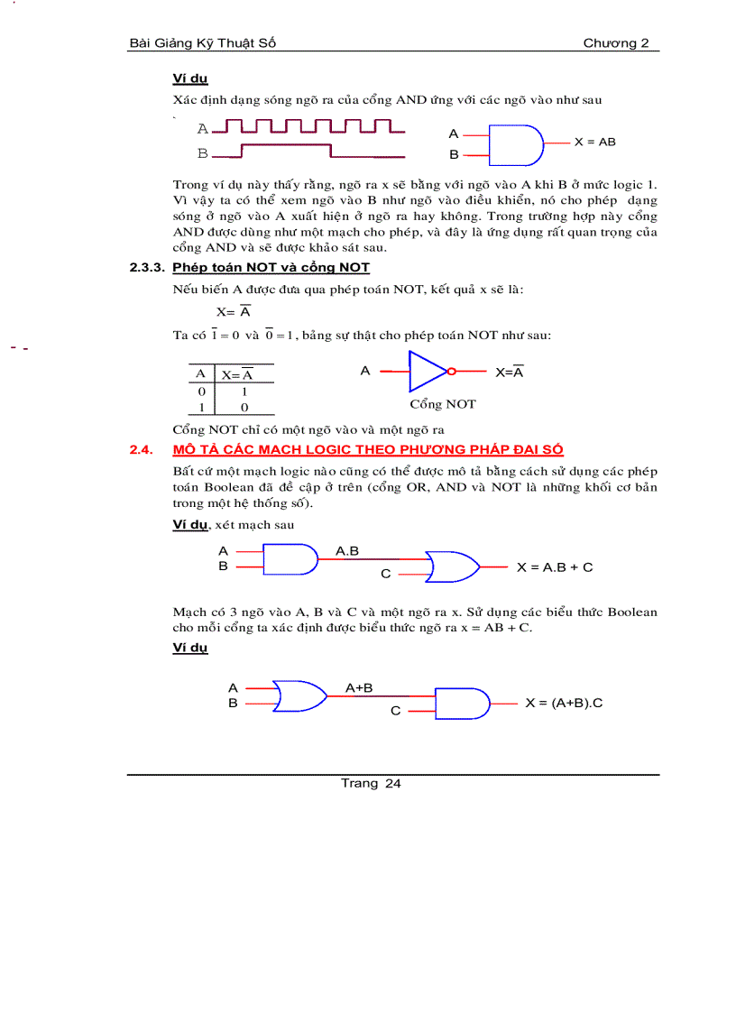 image for page Đại số boolean và các cổng logic