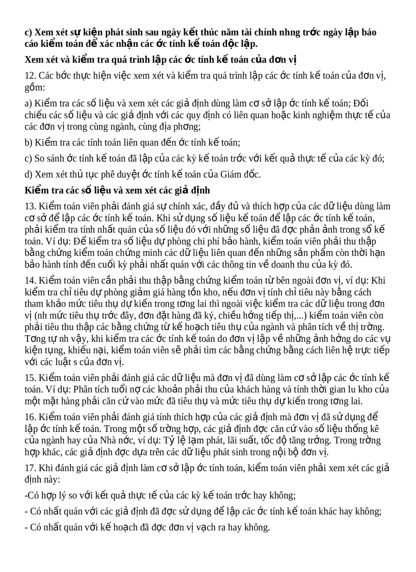 image for page Hệ thống chuẩn mực kiểm toán Việt Nam Chuẩn mực số 540