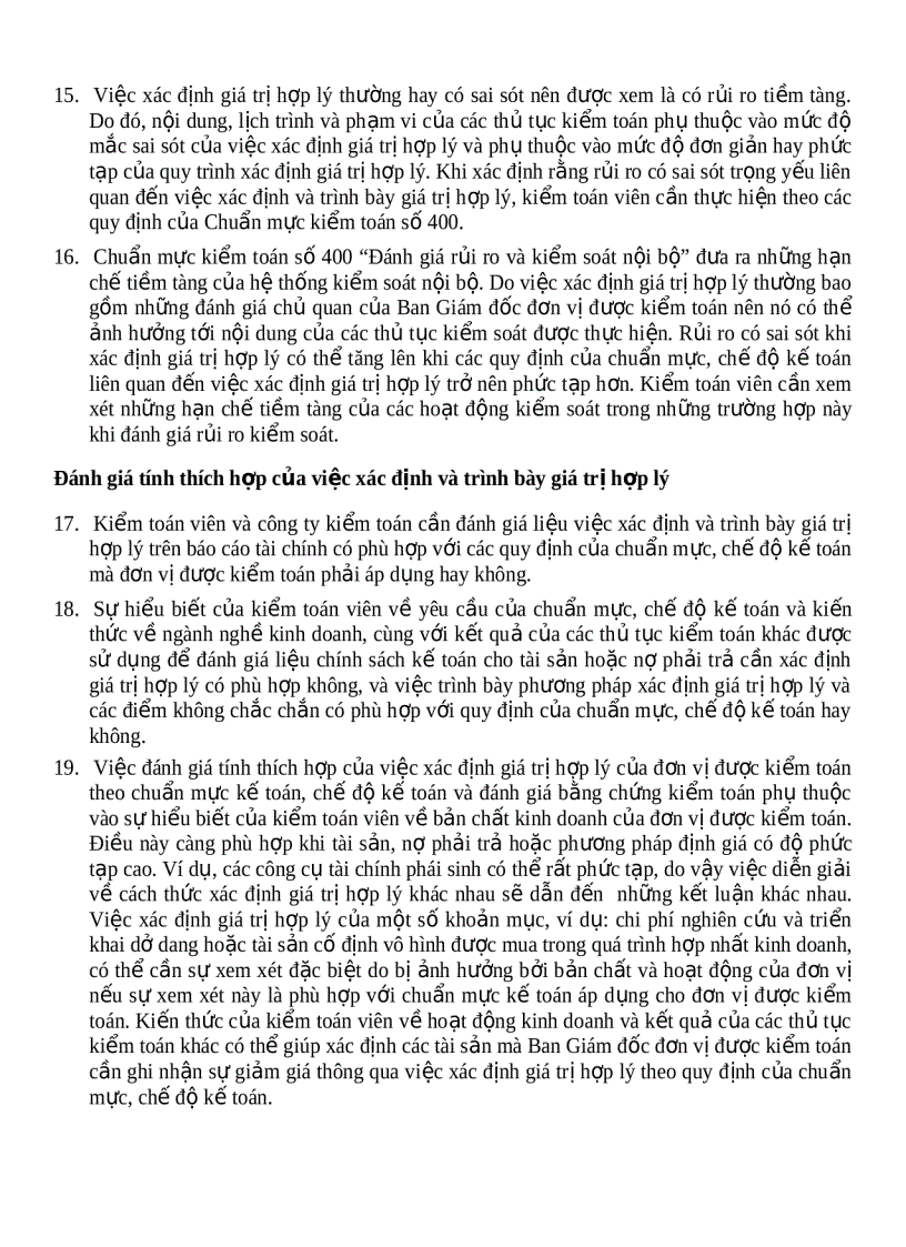 image for page Hệ thống chuẩn mực kiểm toán việt nam chuẩn mực số 545