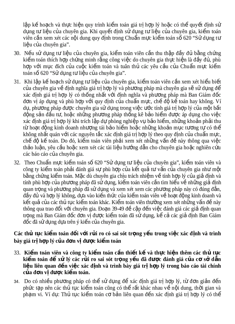 image for page Hệ thống chuẩn mực kiểm toán việt nam chuẩn mực số 545