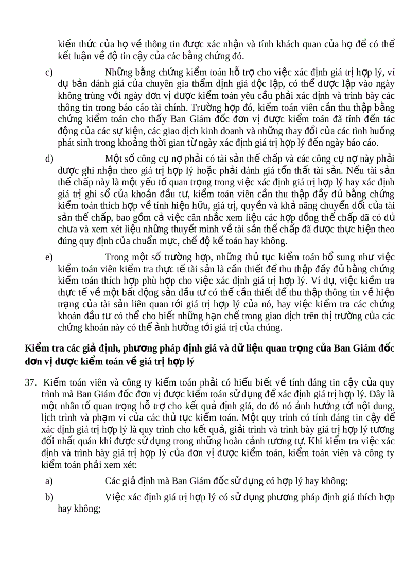 image for page Hệ thống chuẩn mực kiểm toán việt nam chuẩn mực số 545