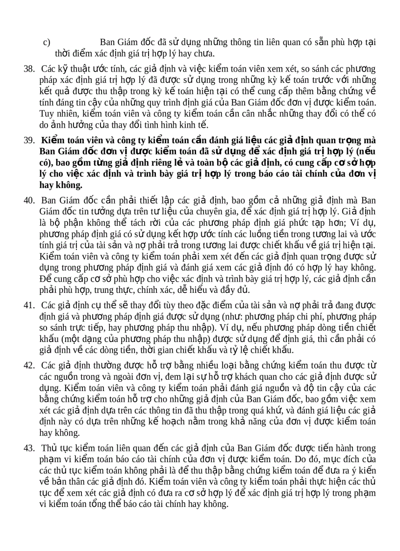 image for page Hệ thống chuẩn mực kiểm toán việt nam chuẩn mực số 545