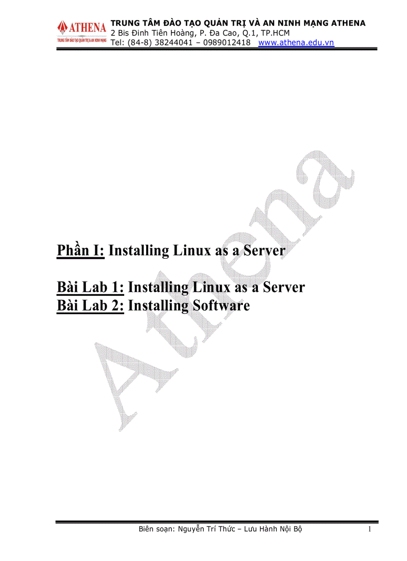 image for page Tài liệu hướng dẫn cấu hình các dịch vụ mạng trên Linux Demo trên CenOs