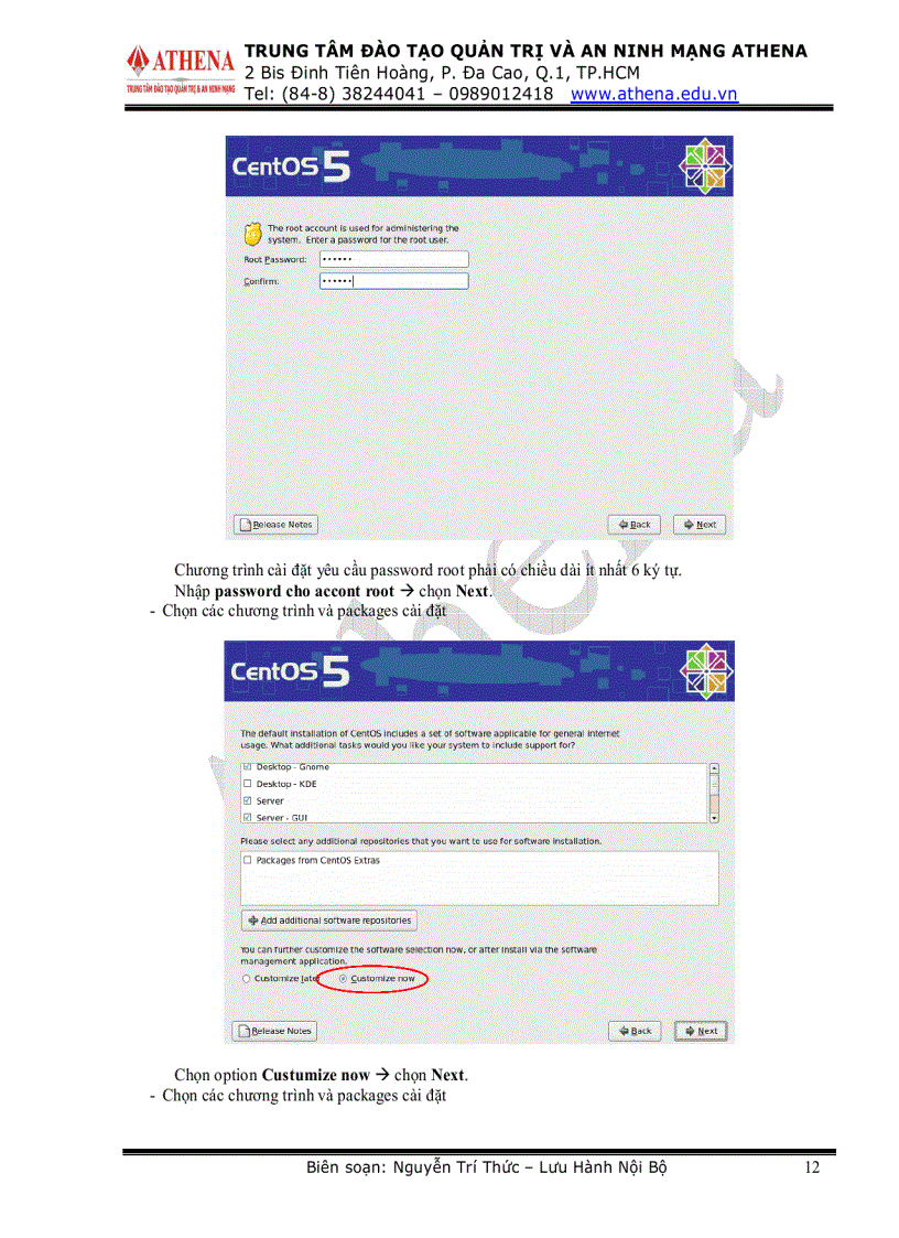 image for page Tài liệu hướng dẫn cấu hình các dịch vụ mạng trên Linux Demo trên CenOs