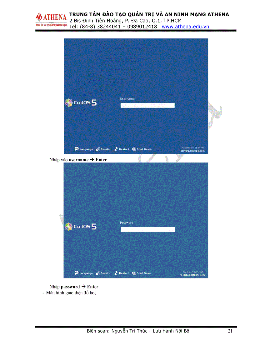 image for page Tài liệu hướng dẫn cấu hình các dịch vụ mạng trên Linux Demo trên CenOs