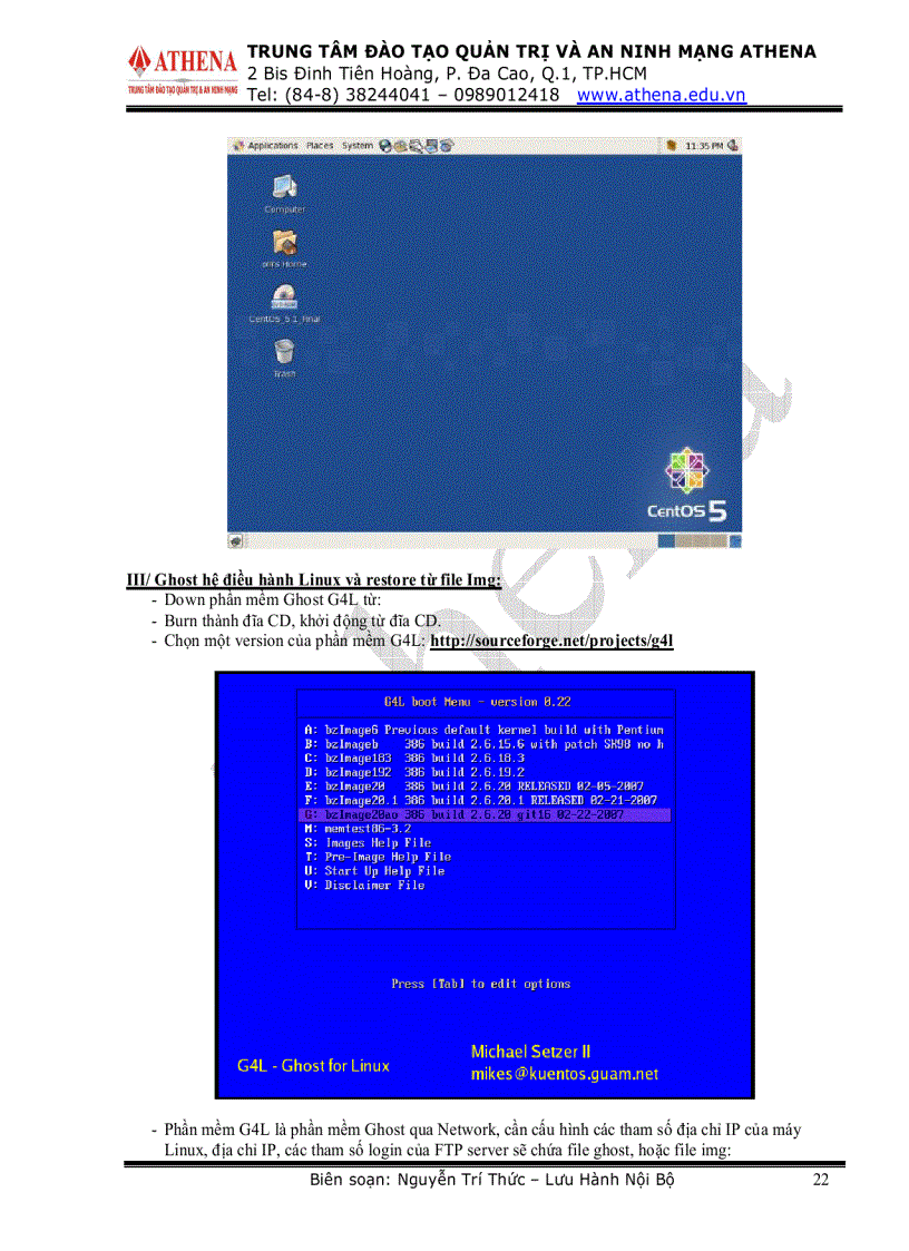image for page Tài liệu hướng dẫn cấu hình các dịch vụ mạng trên Linux Demo trên CenOs