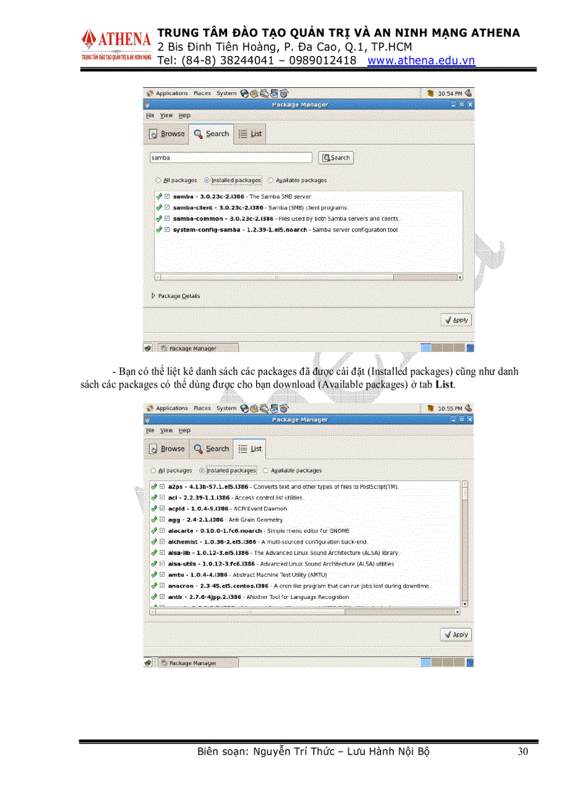 image for page Tài liệu hướng dẫn cấu hình các dịch vụ mạng trên Linux Demo trên CenOs