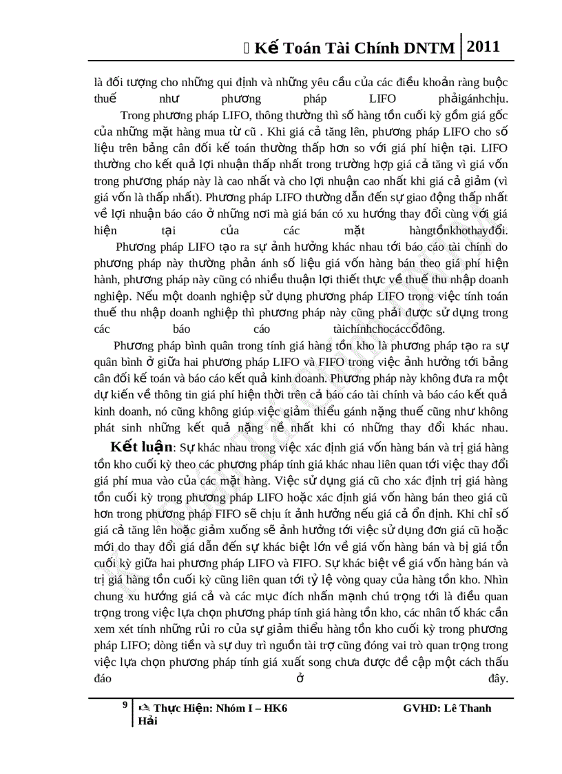 image for page Kế Toán Tài Chính DNTM Các Phương Pháp Tính Giá Trị Hàng Tồn Kho Kế Toán Dự Phòng Giảm Giá Tồn Kho