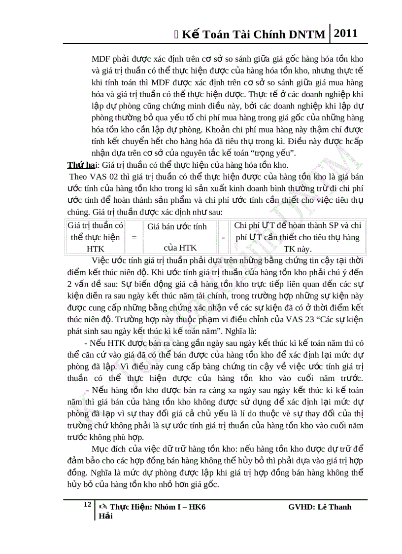 image for page Kế Toán Tài Chính DNTM Các Phương Pháp Tính Giá Trị Hàng Tồn Kho Kế Toán Dự Phòng Giảm Giá Tồn Kho