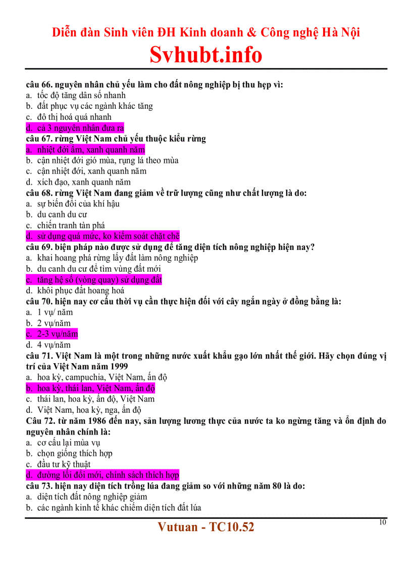 image for page Trắc nghiệm địa lý kinh tế