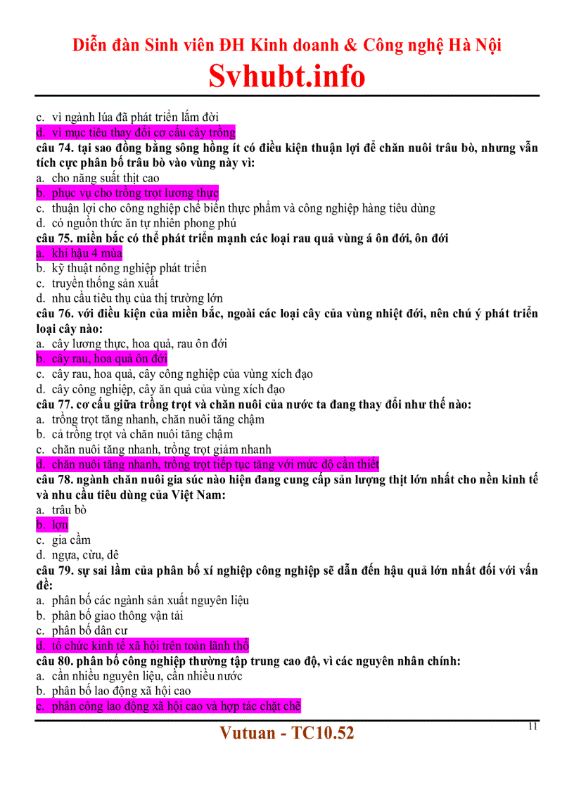 image for page Trắc nghiệm địa lý kinh tế