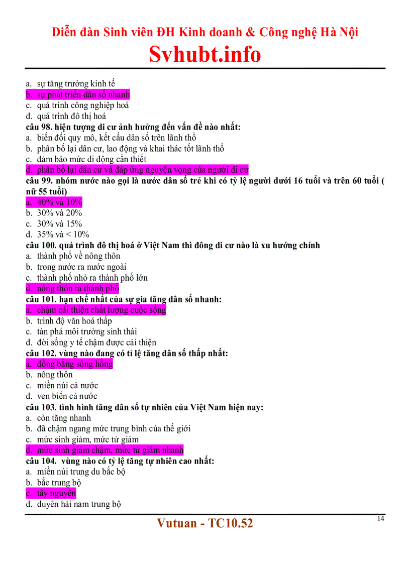 image for page Trắc nghiệm địa lý kinh tế