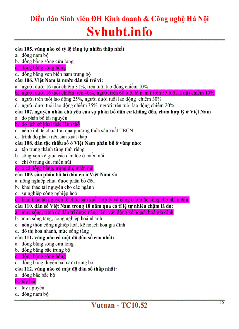 image for page Trắc nghiệm địa lý kinh tế