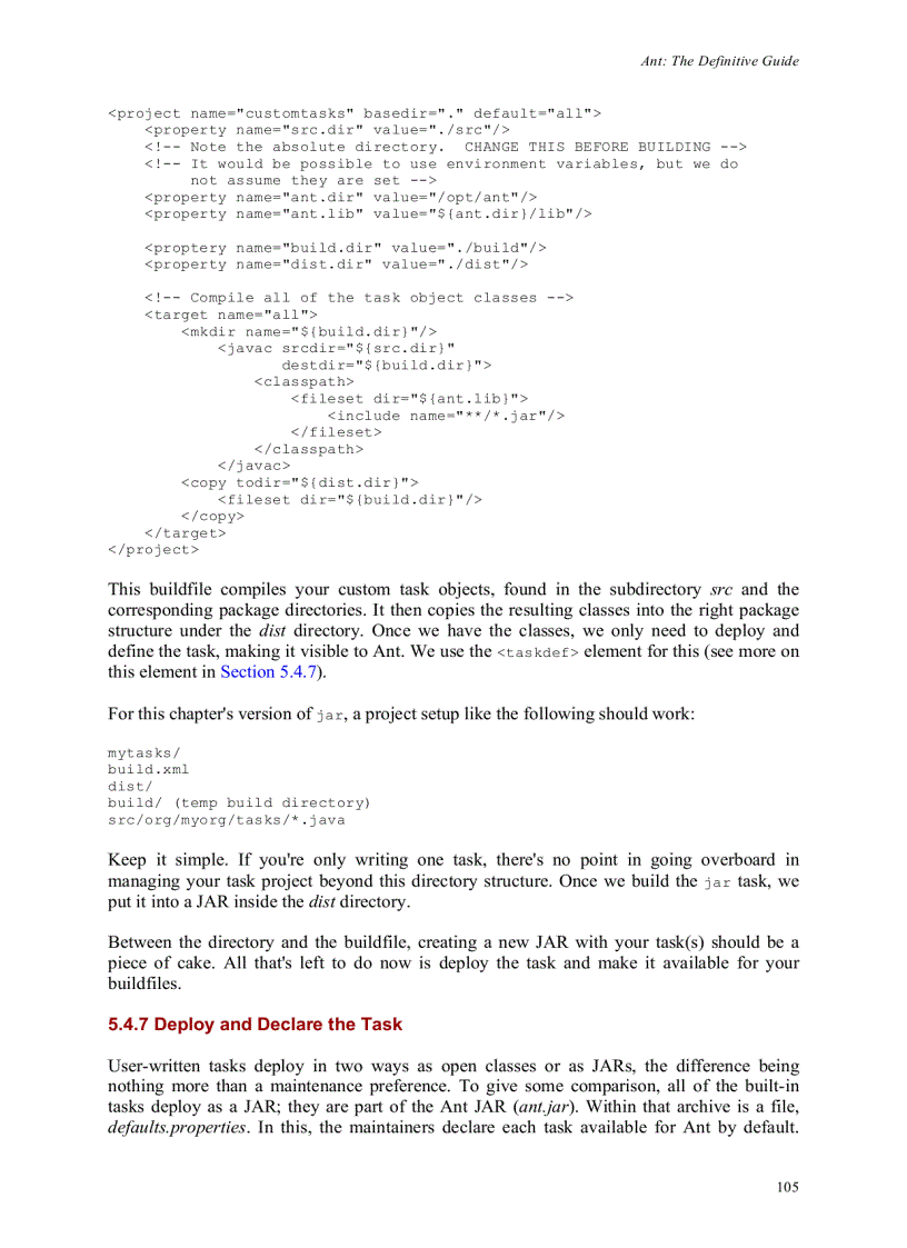 image for page Design the jar Task