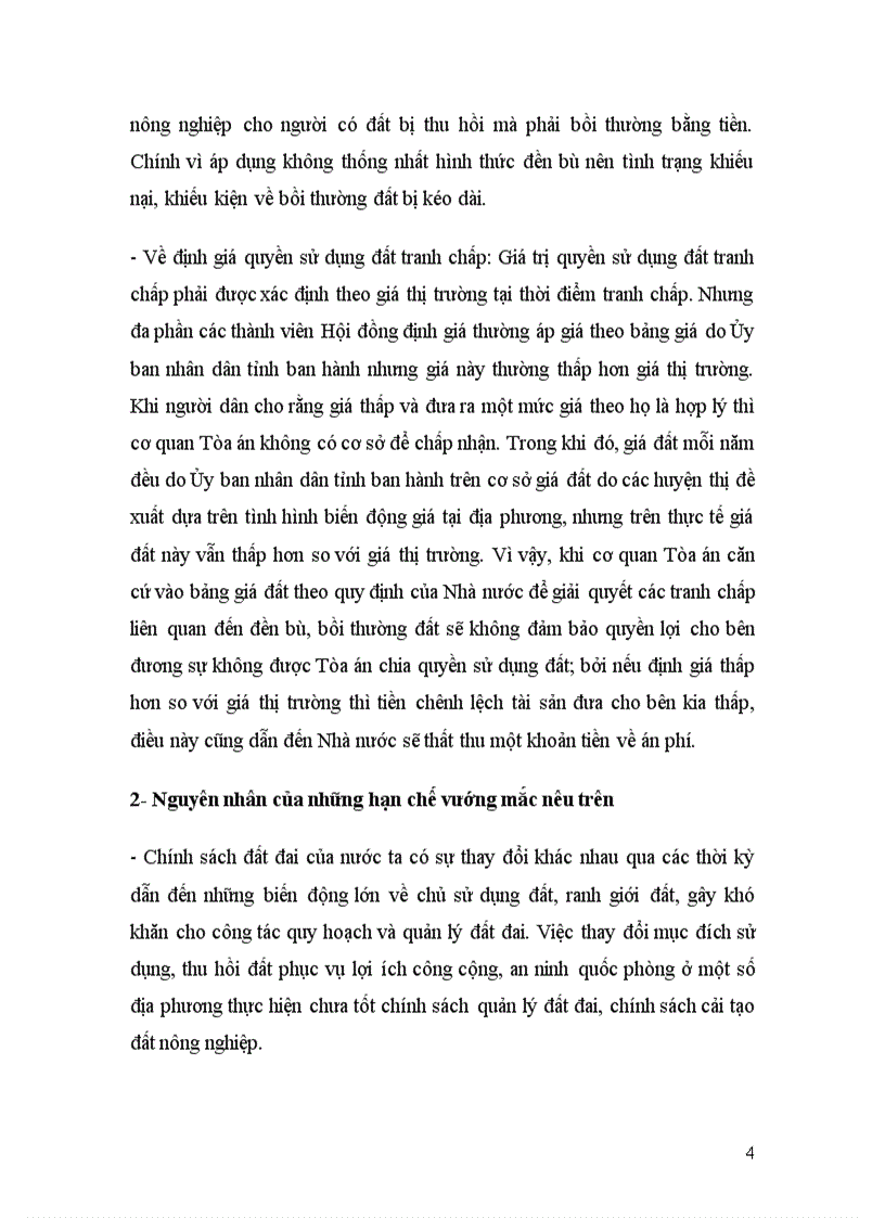 image for page Giá đất bồi thường cho dân một trong các nguyên nhân gây khó khăn vướng mắc cho cơ quan tòa án trong việc giải quyết các vụ tranh chấp đất đai