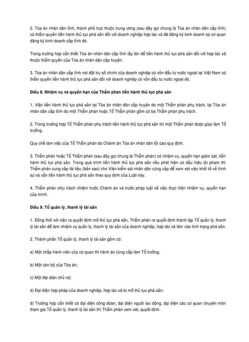 image for page Luật phá sản