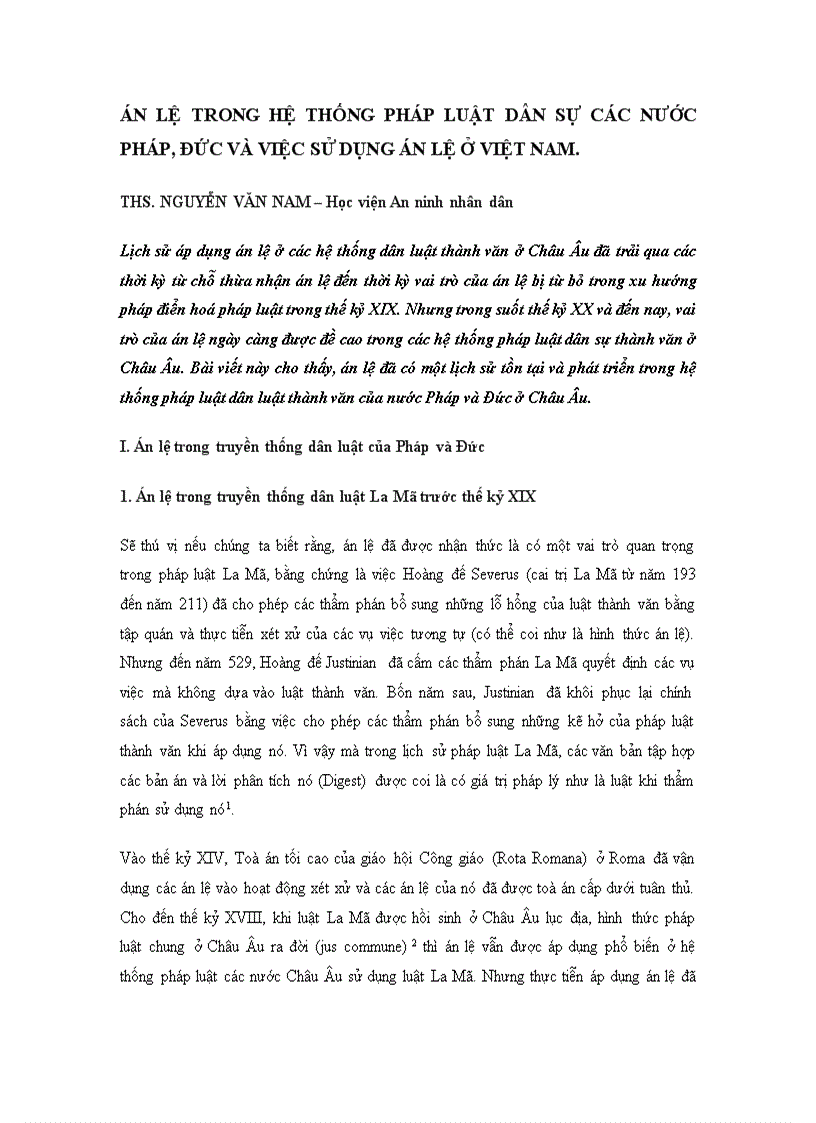 image for page Án lệ trong hệ thống pháp luật dân sự các nước pháp đức và việc sử dụng án lệ ở việt nam