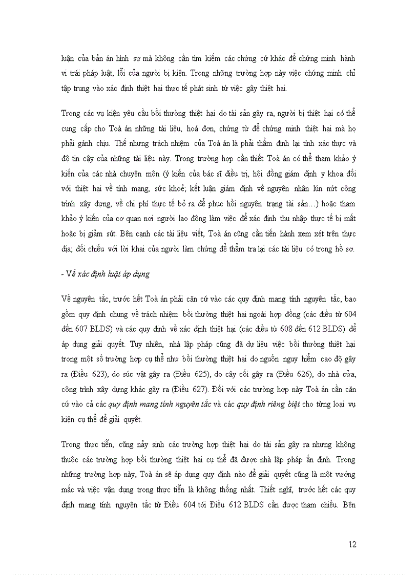 image for page Một số vấn đề thủ tục giải quyết tranh chấp và vấn đề thi hành án về bồi thường thiệt hại do tài sản gây ra