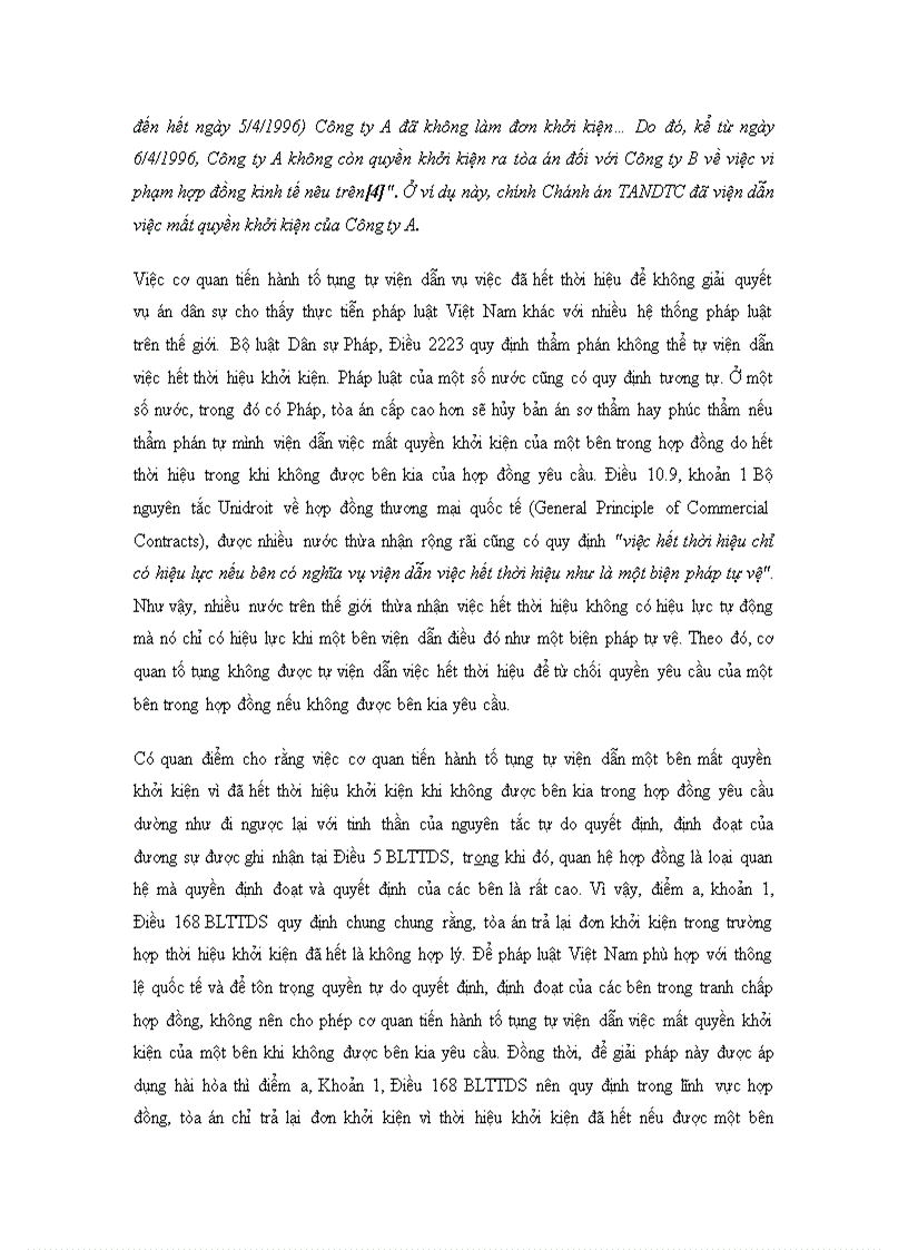 image for page Một số quy định về thời hiệu khởi kiện vụ án dân sự và những vướng mắc trong thực tiễn áp dụng