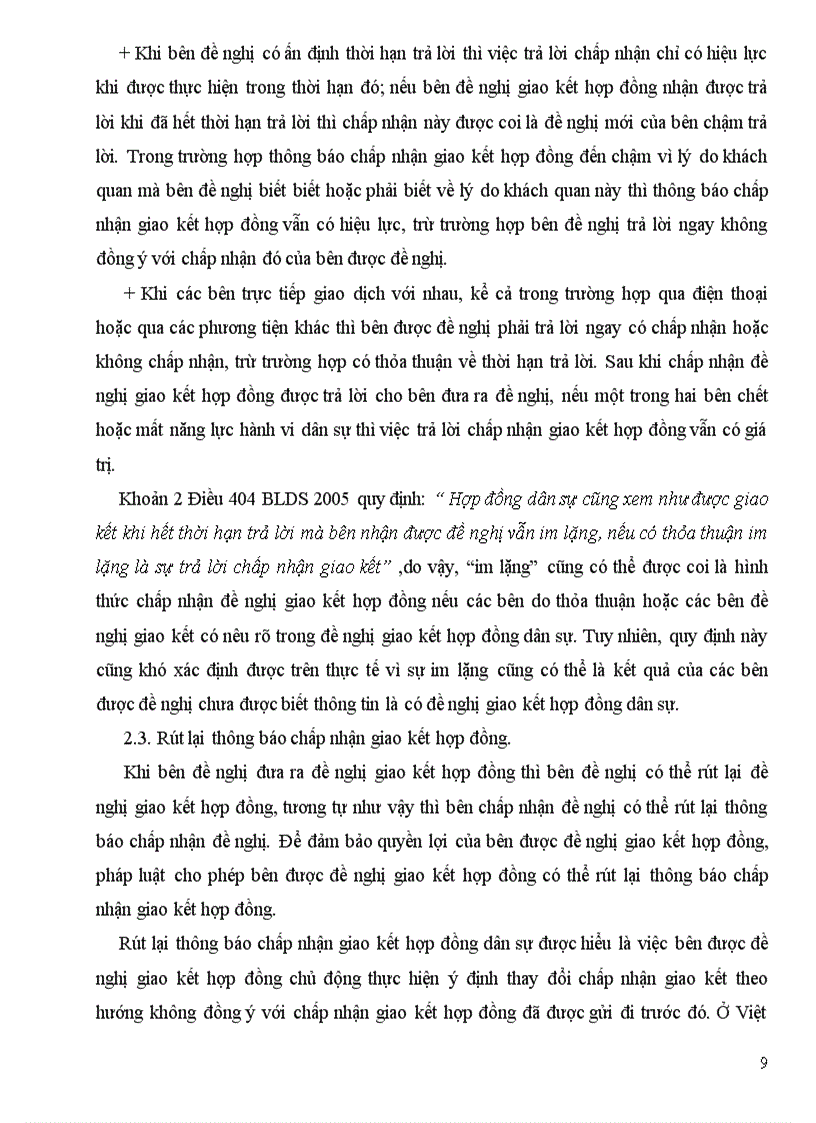 image for page Hợp đồng dân sự và giao kết hợp đồng dân sự