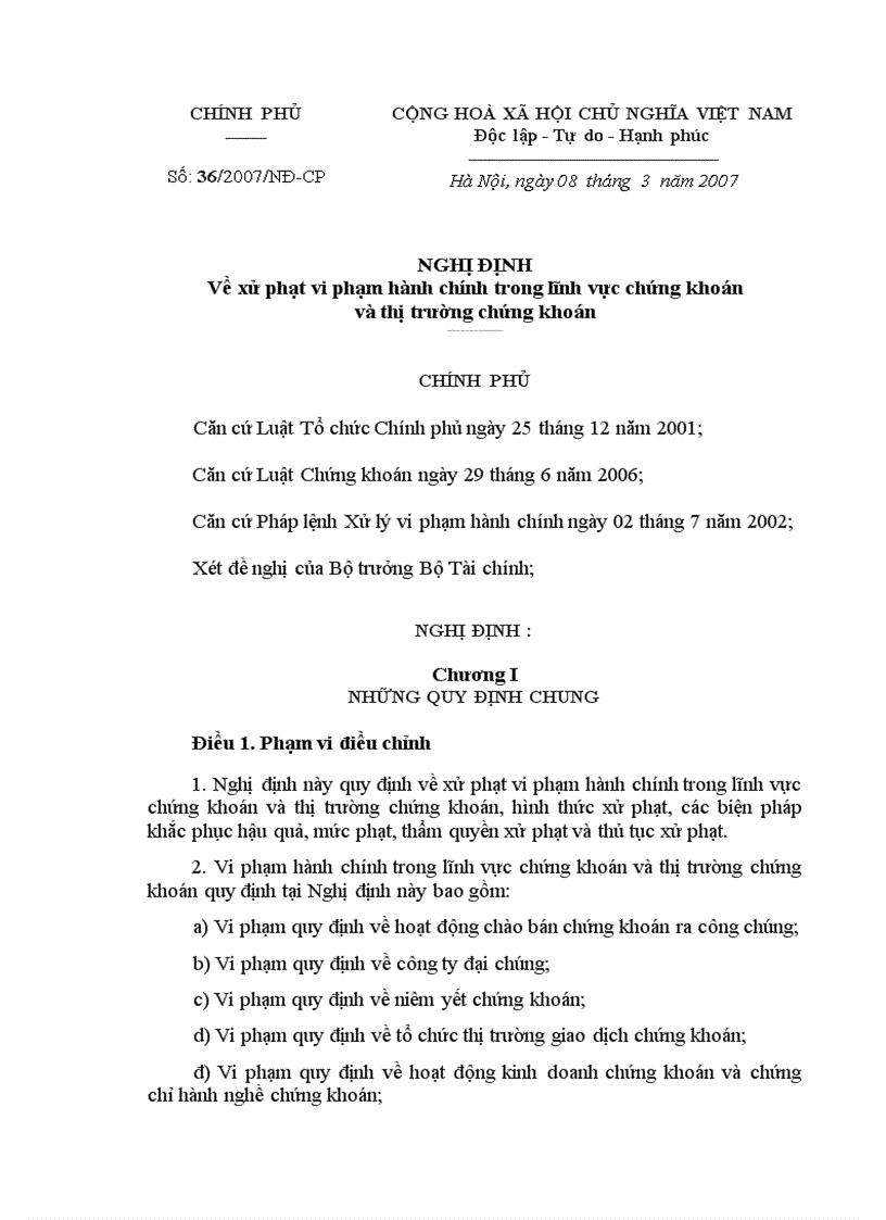 image for page Về xử phạt vi phạm hành chính trong lĩnh vực chứng khoán và thị trường chứng khoán