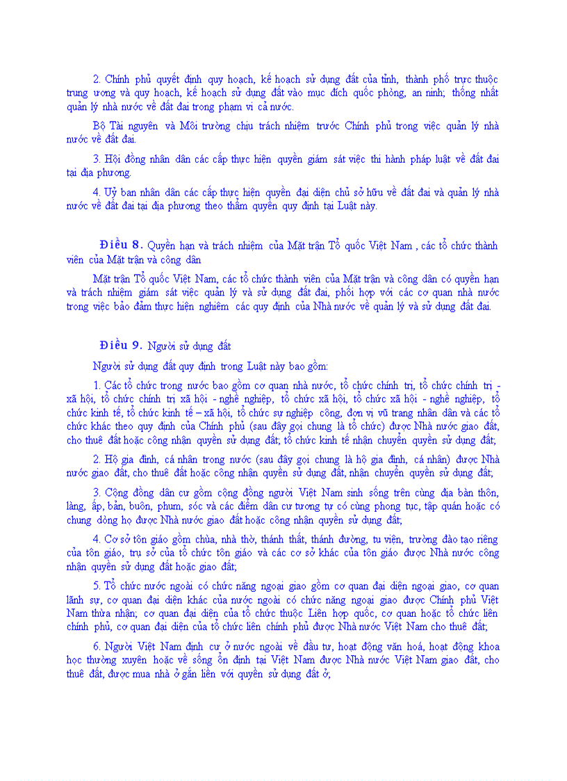 image for page Luật của quốc hội nước cộng hòa xã hội chủ nghĩa việt nam số13 2003 qh11 về đất đai