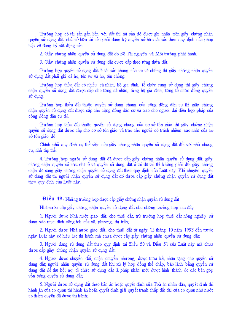 image for page Luật của quốc hội nước cộng hòa xã hội chủ nghĩa việt nam số13 2003 qh11 về đất đai