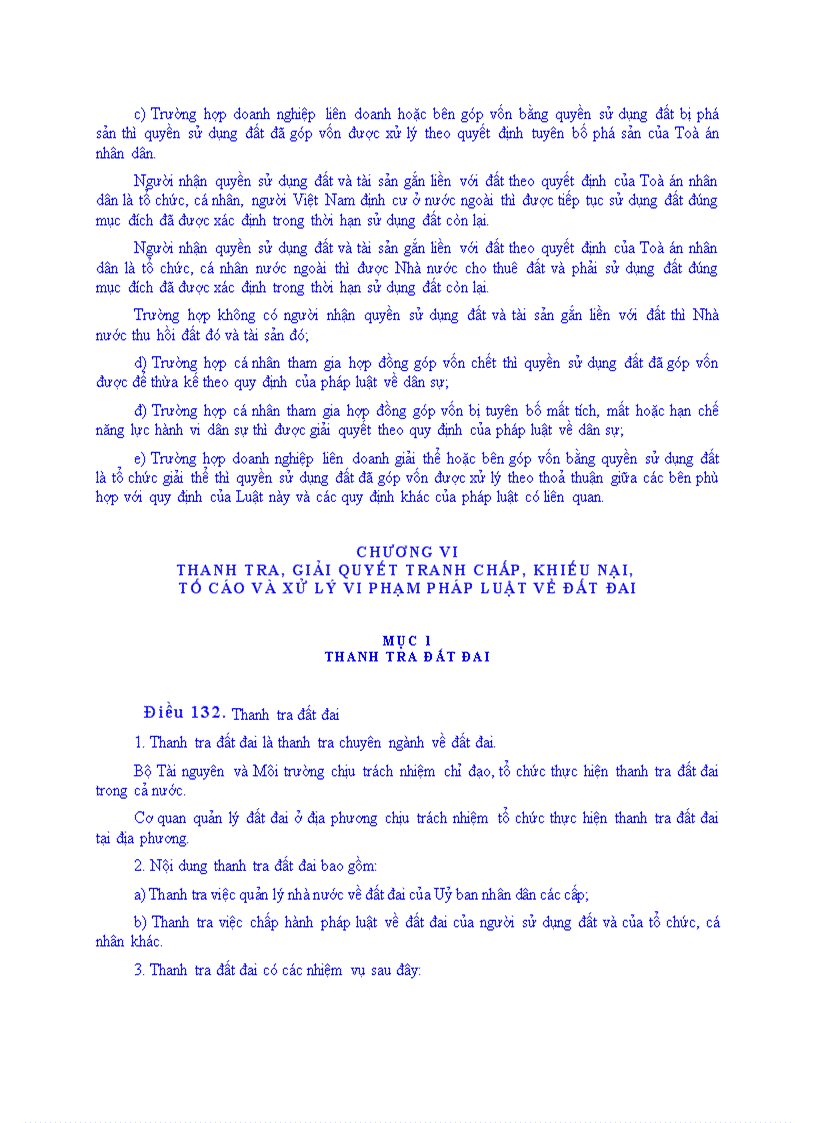 image for page Luật của quốc hội nước cộng hòa xã hội chủ nghĩa việt nam số13 2003 qh11 về đất đai