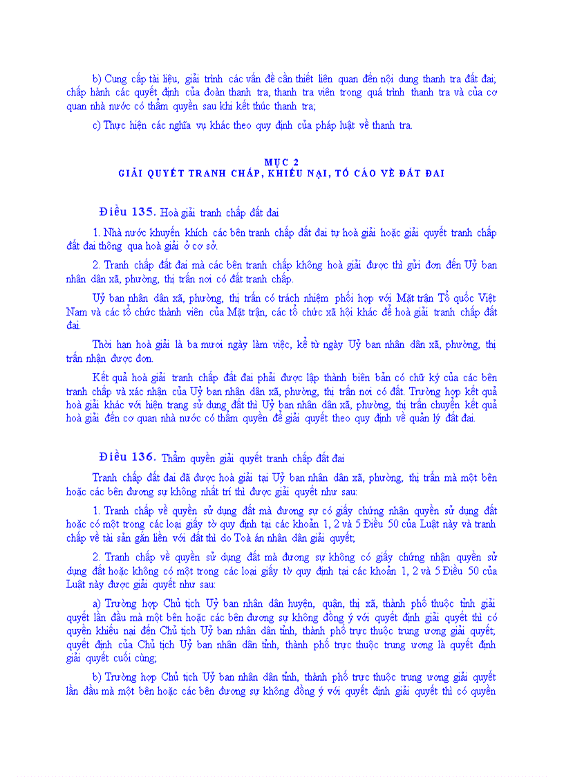 image for page Luật của quốc hội nước cộng hòa xã hội chủ nghĩa việt nam số13 2003 qh11 về đất đai