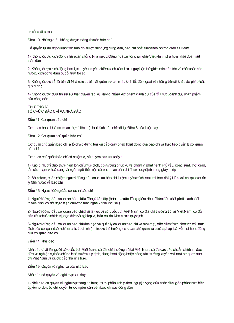 image for page Luật báo chí